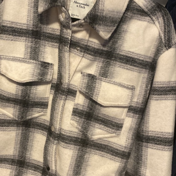 Abercrombie Flannel Button Down Jacket XS - Picture 4 of 6